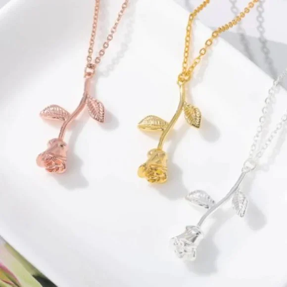 2/$25๐ ETERNITY Rose Necklace - Picture 3 of 5